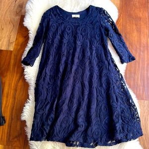 Blue lace dress by Puella